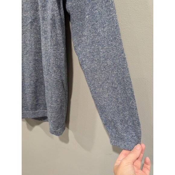 Prana Men's Marled Blue Long Sleeved Lightweight Sweater Crew Neck Size L - Picture 11 of 16